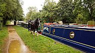 Horse barge at Kintbury