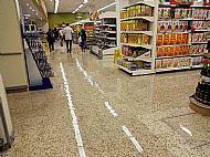 Paddling in Tesco