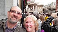The Queen photobombs our selfie!
