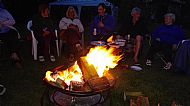 Family round the fire
