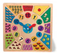 Learn to tell the time clockand counting puzzle