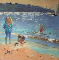 at the beach