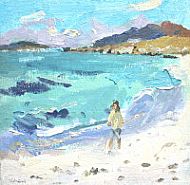 Prince Charlie's beach, Eriskay, oil on linen 8