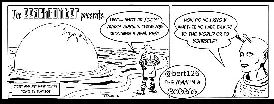 the beachcomber discovers a social media bubble.