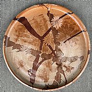 Large platter with bee and flowers