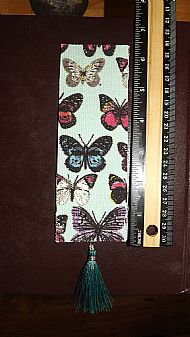 Canvas Butterfly bookmark