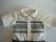 Boys smocked shirt