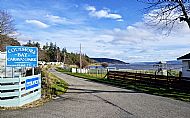 Caravan site entrance