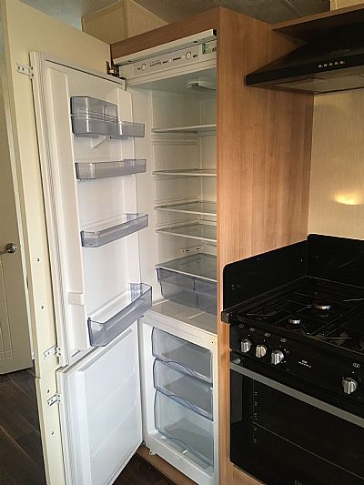 kitchen fridge and cooker