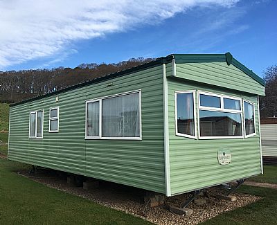 outside side of the caravan