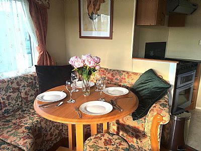 dining area and cooker