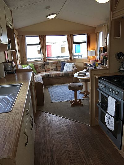 kitchen and cooker