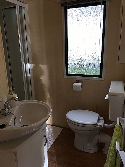 shower and toilet