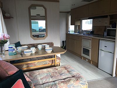 kitchen and dining area