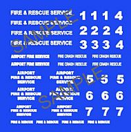 !/76th scale Airport Fire Appliance Lettering