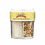Gold & White sprinkles