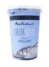 Natural yogurt 