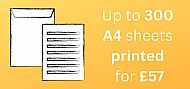 Up to 300 sheets single-sided