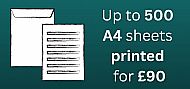 Up to 500 sheets single-sided