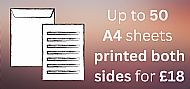 Up to 50 sheets double-sided
