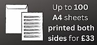 Up to 100 sheets double-sided