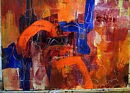 abstract in red