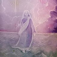 Jesus walking on the water Print Good quality A3 Print..  available direct from the artist... All prints signed and dated.