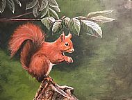 David Turner OBE. Red Squirrel SOLD