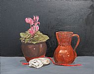 John Forrester, Still Life with Jug and Rock