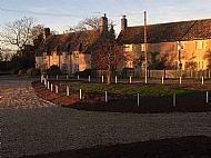 25 Dec 2020 - Xmas Day, The Green after the new sewage installation.