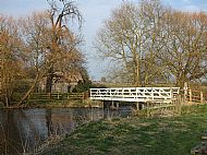 Mar 2015 - The White Bridge footbridge, Wadenhoe.