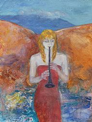 Musician in Red