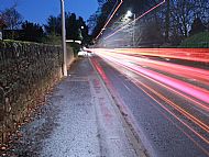 Car Trails along Coupar Angus Road