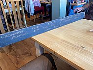 Original sign from when the Inn was under state control. Can be scaled by the hand!