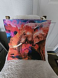 Elephant tote bag lined