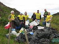 Beach clean at Camus Daraich