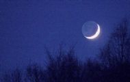 Earthshine from Rogie Falls