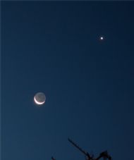 Earthshine and Venus 27/02/09 - Eric Walker