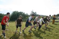 Start of the hill race