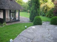 Rear Lawn and sun lounge