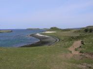 Approaching the Coral Beach