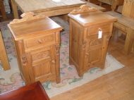 A Pair of Pine bedside cupboards