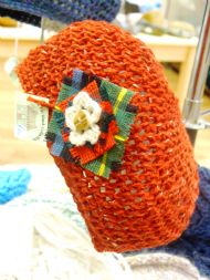 Hand Crochet Brooch Hat