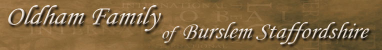 Oldham Family of Burslem Staffordshire