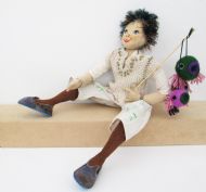 OOAK Cloth Art Doll Boy Fae