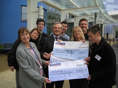 children's hospital, fox fm's help an oxfordshire child and heads up receiving &pound;900 each, april 2008