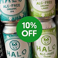 10% OFF Black Isle Brewery Halo Alc-Free Lager & IPA 