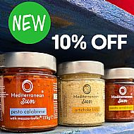 10% OFF Mediterranean Sun Pesto & Blitz