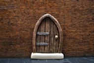 Two Fairy Doors with postage