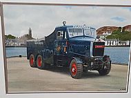 PICKFORDS SCAMMELL CONSTRUCTOR WATERCOLOUR.